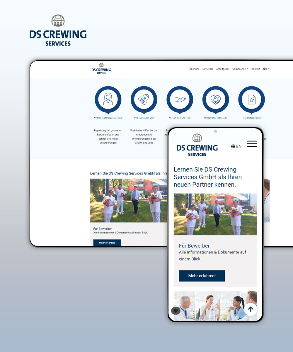 Webprojekt: DS Crewing Services