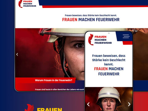 Webprojekt: Frauen machen Feuerwehr